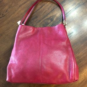 Red Leather Coach Bag